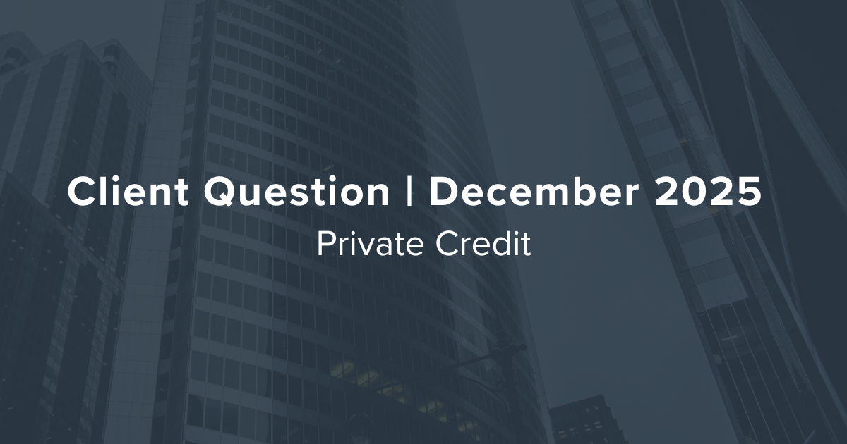 Private Credit Explained