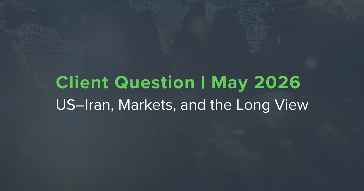 US–Iran, Markets, and the Long View | May 2026 Client Question